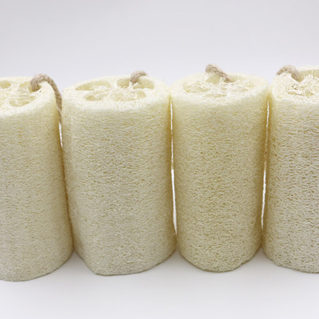10cm Natural Loofah Bath Body Shower Sponge Scrubber Pad Household Merchandises Cutable Sponge Bathroom Accessories
