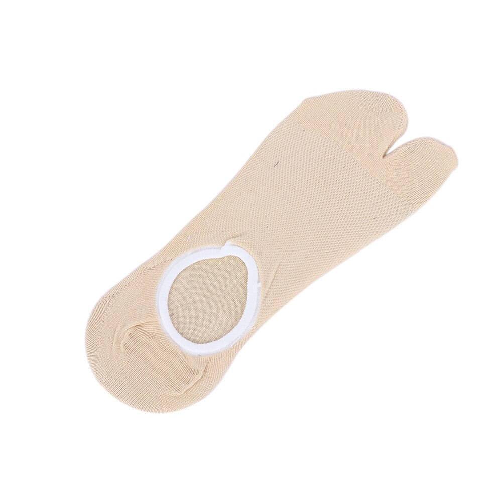 1 paar Lente Teen-splitting twee tenen Sokken Katoen Japanse Boot Sokken Vrouwen Print Twee Vinger Sokken Warmer grappige Sokken: nude