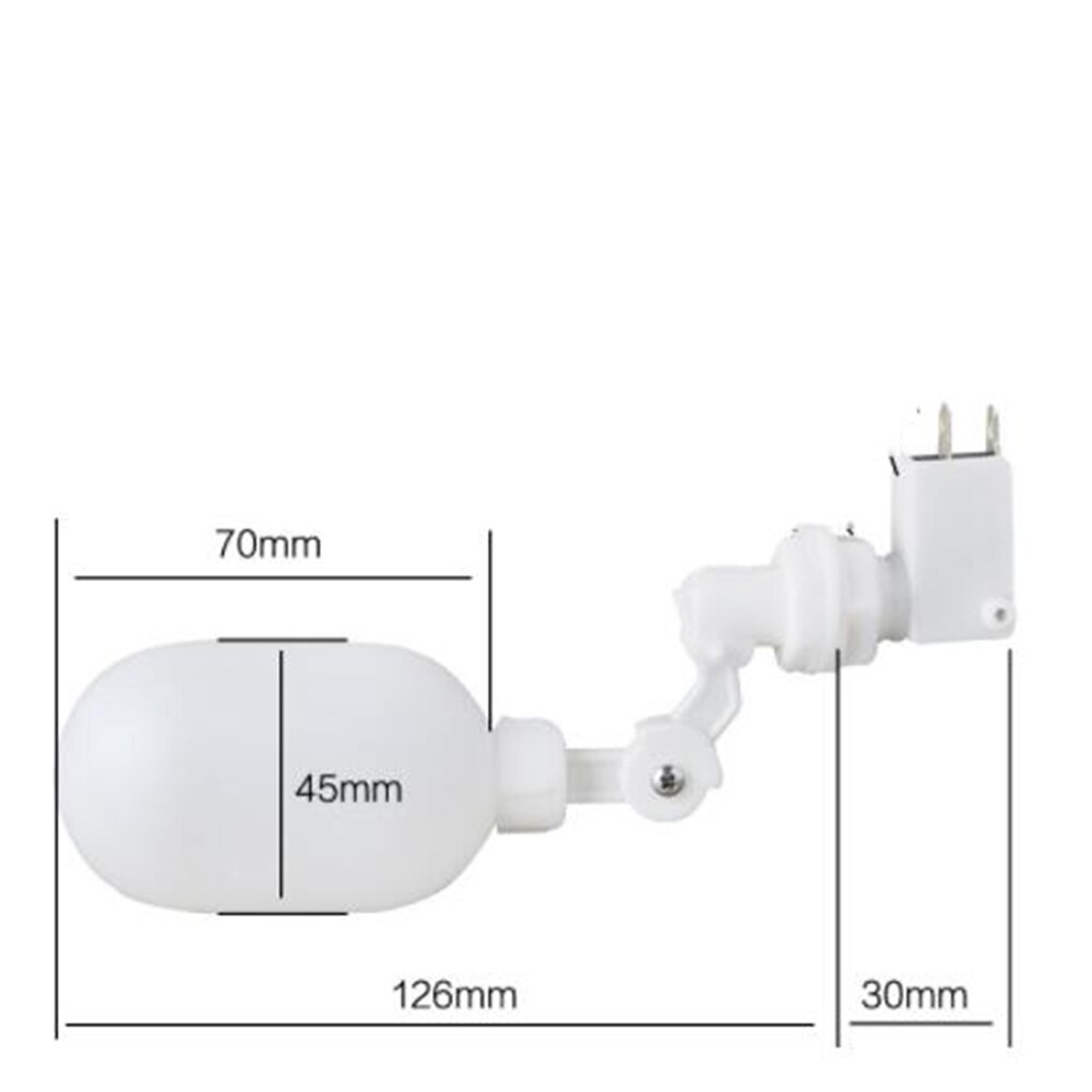 6.35mm PE Pipe Water Level Switch Water Tank Floating Ball Valve For Water Purifier Spare Floating Ball