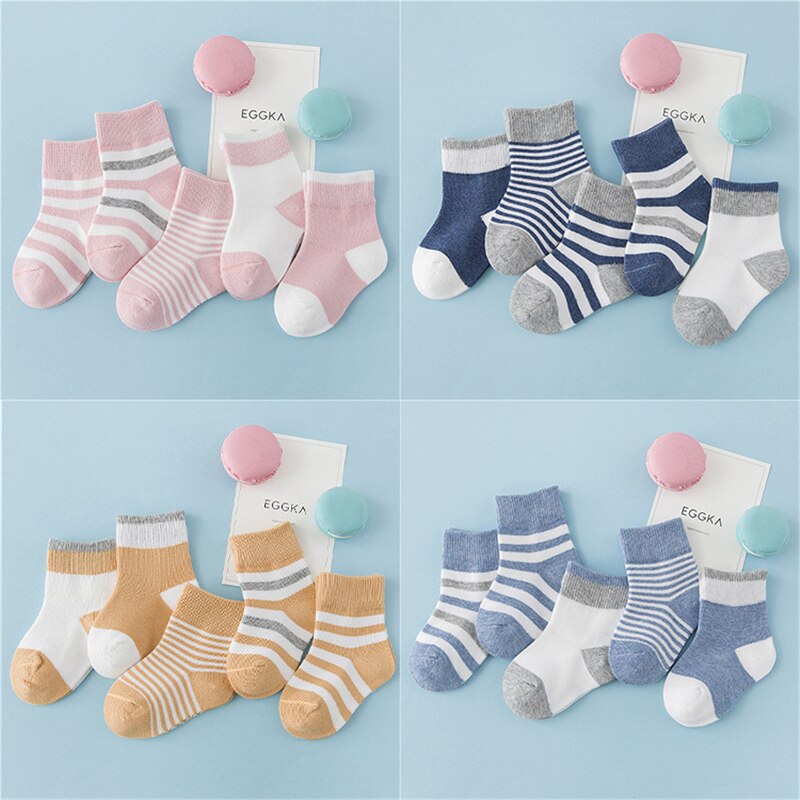 5 paires de chaussettes bébé printemps et automne chaussettes en coton modèles d'explosion dans le tube hommes et femmes chaussettes coréennes mignonnes enfants chaussettes