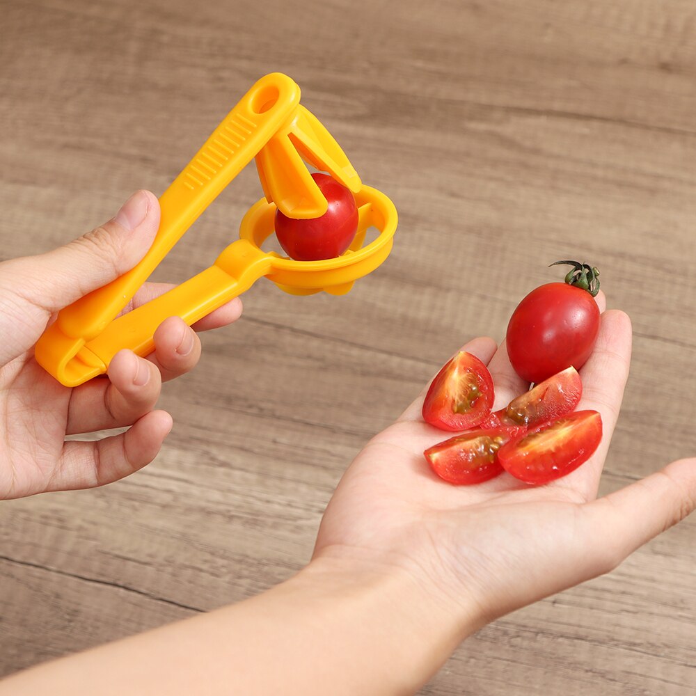 Coupe-tomate, outils de raisin, cerise, cuisine, Pizza, séparateur de fruits, artefact, petits accessoires pour tomates, Gadget de coupe manuelle