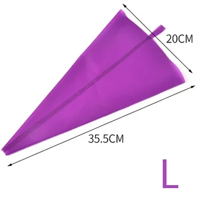 Pupple Siliconen Spuitzak Herbruikbare Icing Spuitzak Diy Fondant Zoetwaren Tas Keuken Cake Decorating Bakken Tools: Licht Geel