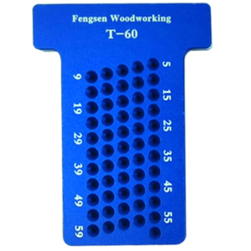 T60 Carpentry Ruler Measuring Tool Scriber Woodworking Hole Positioning Cross Measuring Ruler Aluminum Ruler Measuring Tool