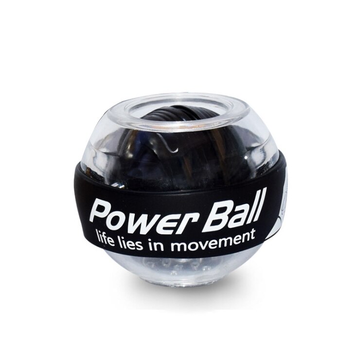 Bola de pulso led trainer gyroscope strengener gyro power ball braço exercitador powerball exercício máquina ginásio equipamentos fitness: Black
