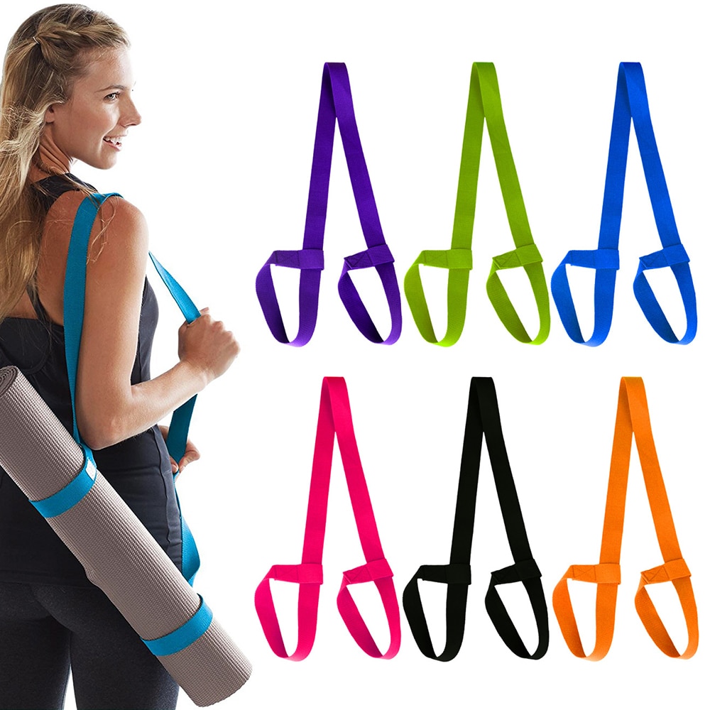 Yoga måttestropsbælte justerbar sportssejl skulderbærebælte træning stretch fitness elastisk yogabælte