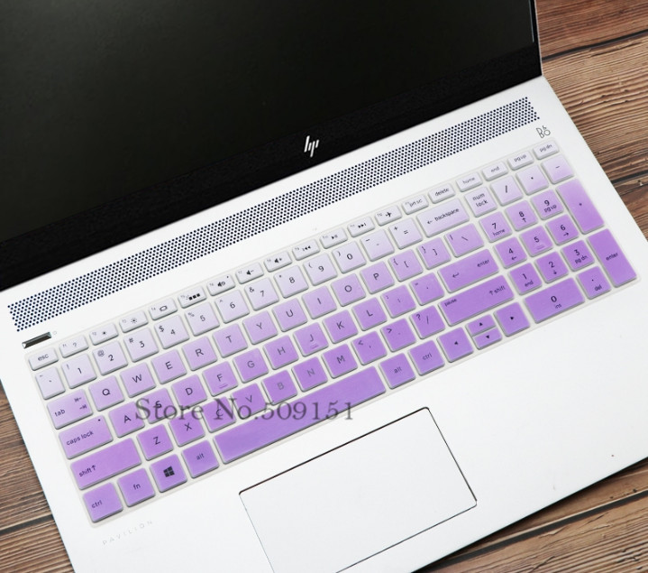 15.6 inch Laptop Keyboard Cover Skin Protector For HP 15s-fq Series 15s-fq2019tu 15s-fq2535tu 15s-fq2085ns 15s-fq1107tu fq2000ne: GradualPurple