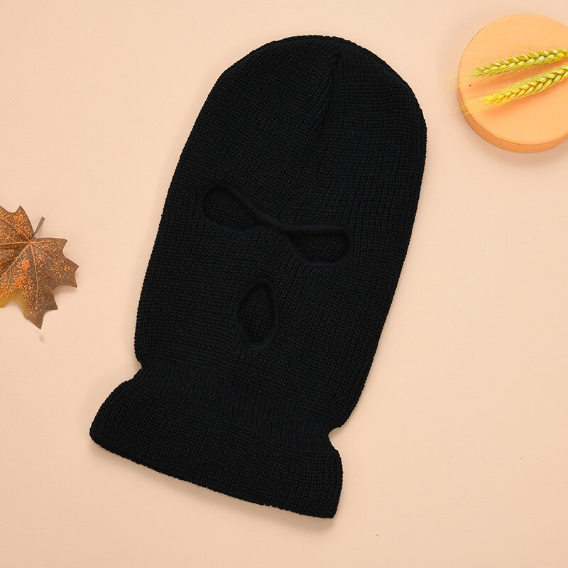 unisex Warme Gesicht Masken Volle Gesicht Abdeckung Maske Drei 3 See Sturmhaube betroffen Hütte Winter strecken Schnee Maske Mütze Hütte halloween Kappe: 1