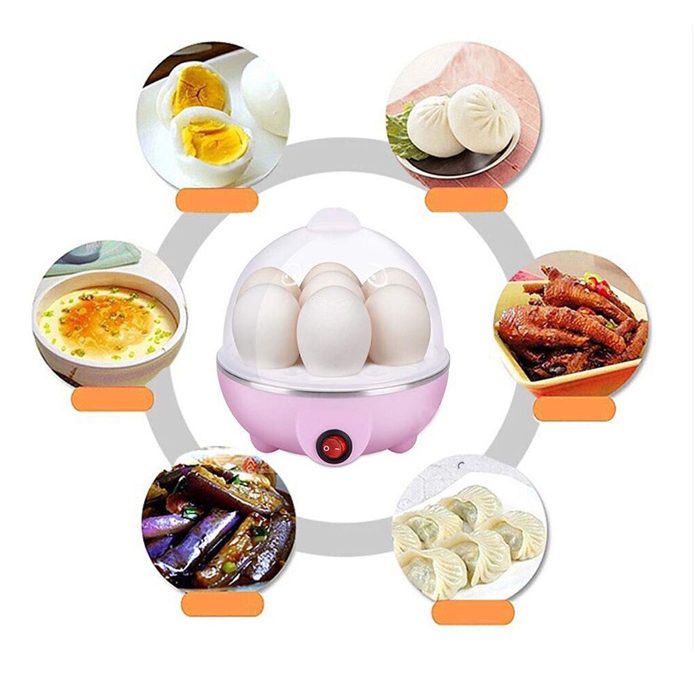 Mini vaporizador de huevos multifuncional, 350W, hervidor eléctrico de huevos, herramienta de cocina, vaporizador de huevos, máquina de desayuno