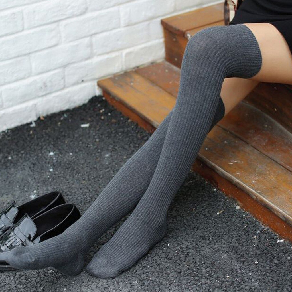Vrouwen Over De Knie Sokken Kabel Gebreide Dij Hoge Laars Sokken Extra Lange Winter Kousen Beenwarmers