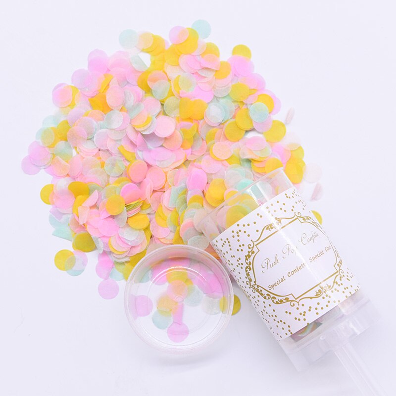 1Pc Blauw/Roze Geslacht Onthullen Party Decoratie Push Pop Confetti Poppers Kanonnen Het Een Jongen Meisje Baby onthullen Feestartikelen: B04