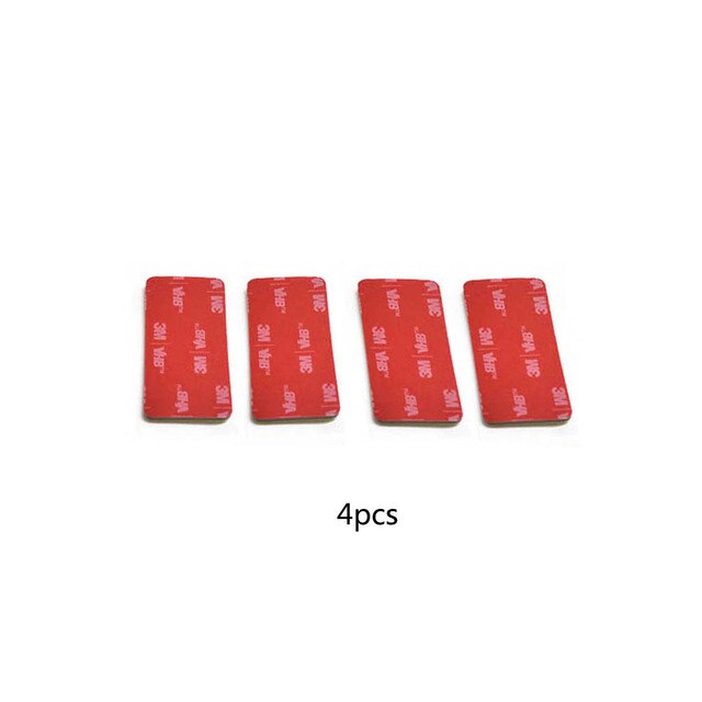 TUYU-soporte de montaje de barbilla para casco de motocicleta, para GoPro Hero 9, 8, 7, 5, SJCAM, SJ4000, DJI, OSMO, Eken, Insta360: 4pcs 3M Adhesive Pad