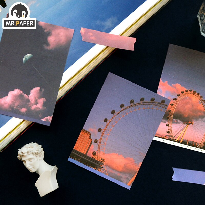 Mr.paper 4Pcs 6 Designs Time Scrapbook Special Sti... – Grandado