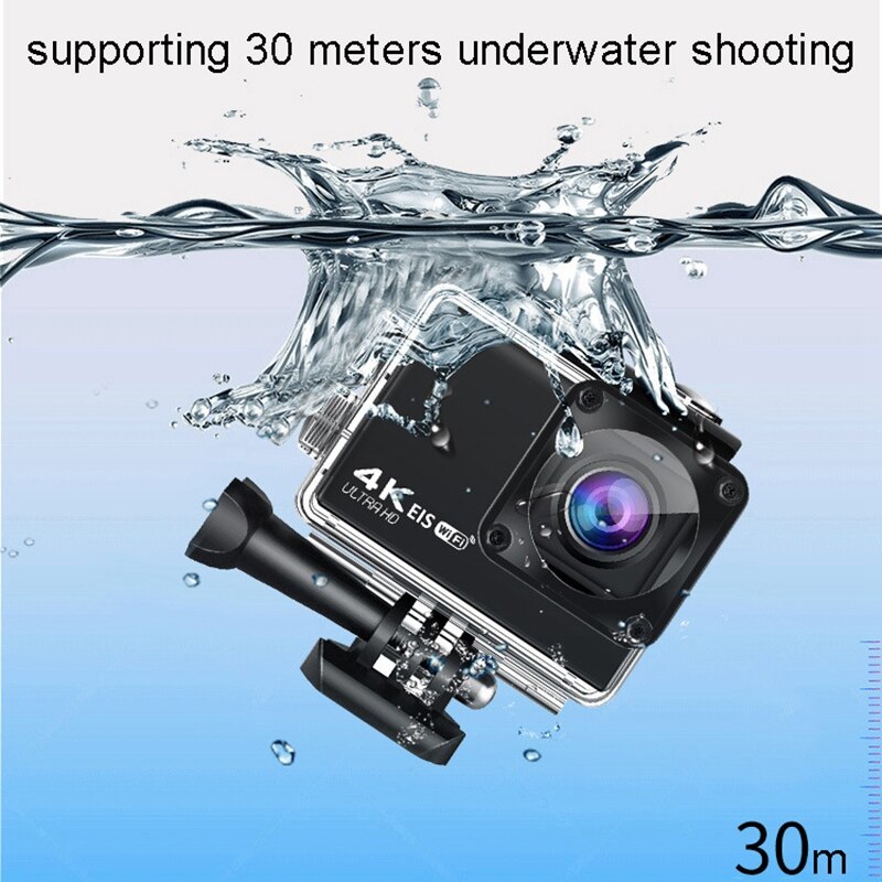 Action Camera Ultra HD 4K 2.0 inch LCD 30M Underwater Waterproof Helmet Camera Sport Camera with Mounts and Accessories