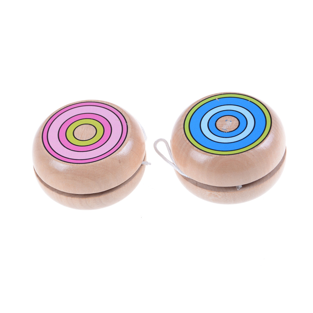 Houten Yoyo Yo Yo Kinderen Klassieke Speelgoed Xmas Party Gunsten Kleuterschool School Carnaval Loot Bag Filler