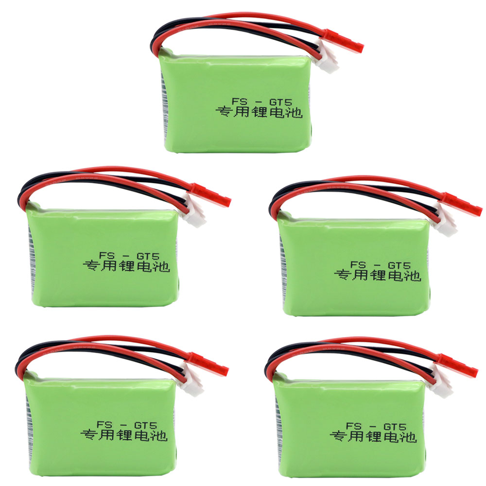 Batería Lipo de 7,4 V, 1500mah, 2S RC y cargador de equilibrio para Flysky FS-GT5, 2,4G, transmisor de 6 canales, coches, barcos, helicópteros, piezas de Juguetes: Blanco