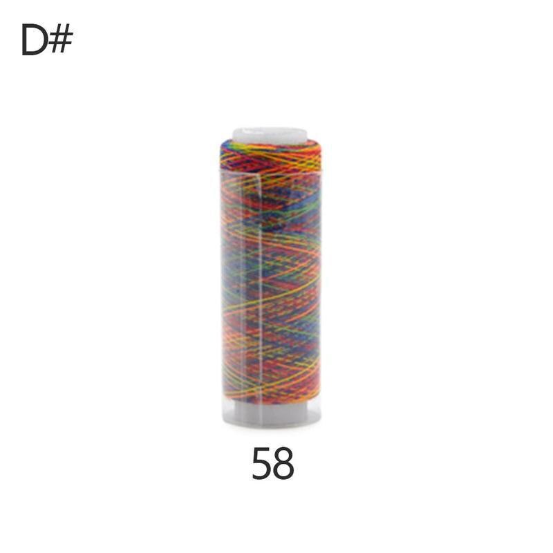 Regenbogen Nähgarn Linie Nähmaschine Linie Regenbogen Hand Farbe NäHenne Stickerei Gewinde Gewinde NäHenne Quilten I2U3: 4