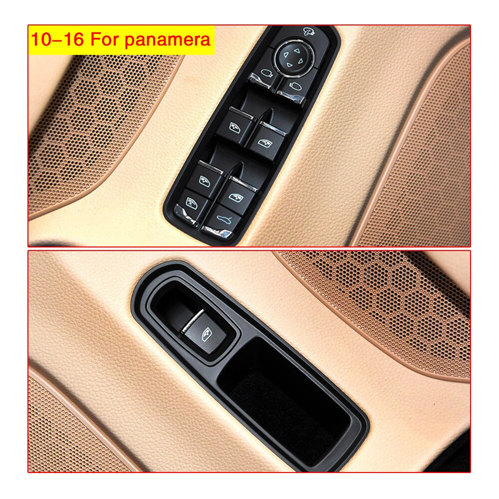 Car window lifter for Porsche Cayenne Panamera Macan Windows Lifter control switch window closer Lifting device button control: Brown