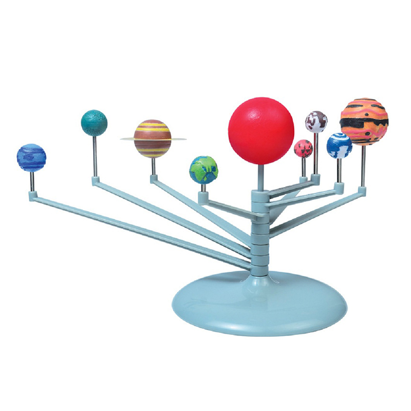 Solar System Model Nine Planets Kit Astronomy Painting Model Science Planetarium Educational Toys For Child: Solar toys (no box)