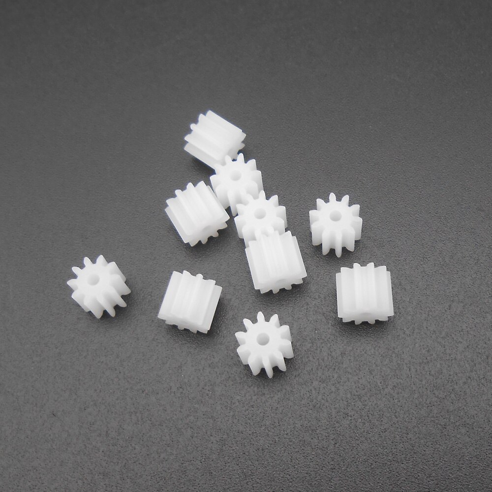 20PCS 0.5M 0.5 Modulus Plastic Spur Gear T=10 Aperture 1.5mm 1.45MM DIY Model Accessories 10 Teeth 5MMX6MM 10T 1.5A 101.5A FD188