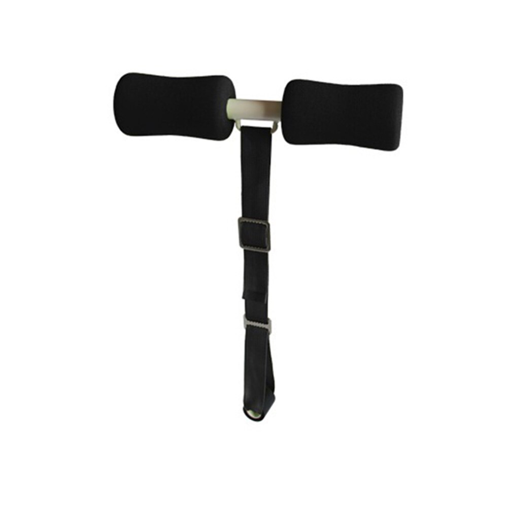 Barra de sentadillas para puerta, accesorio con ancla de puerta desmontable, acolchado, ayuda para abdominales y abdominales, herramientas de ejercicio, 5 colores: Black
