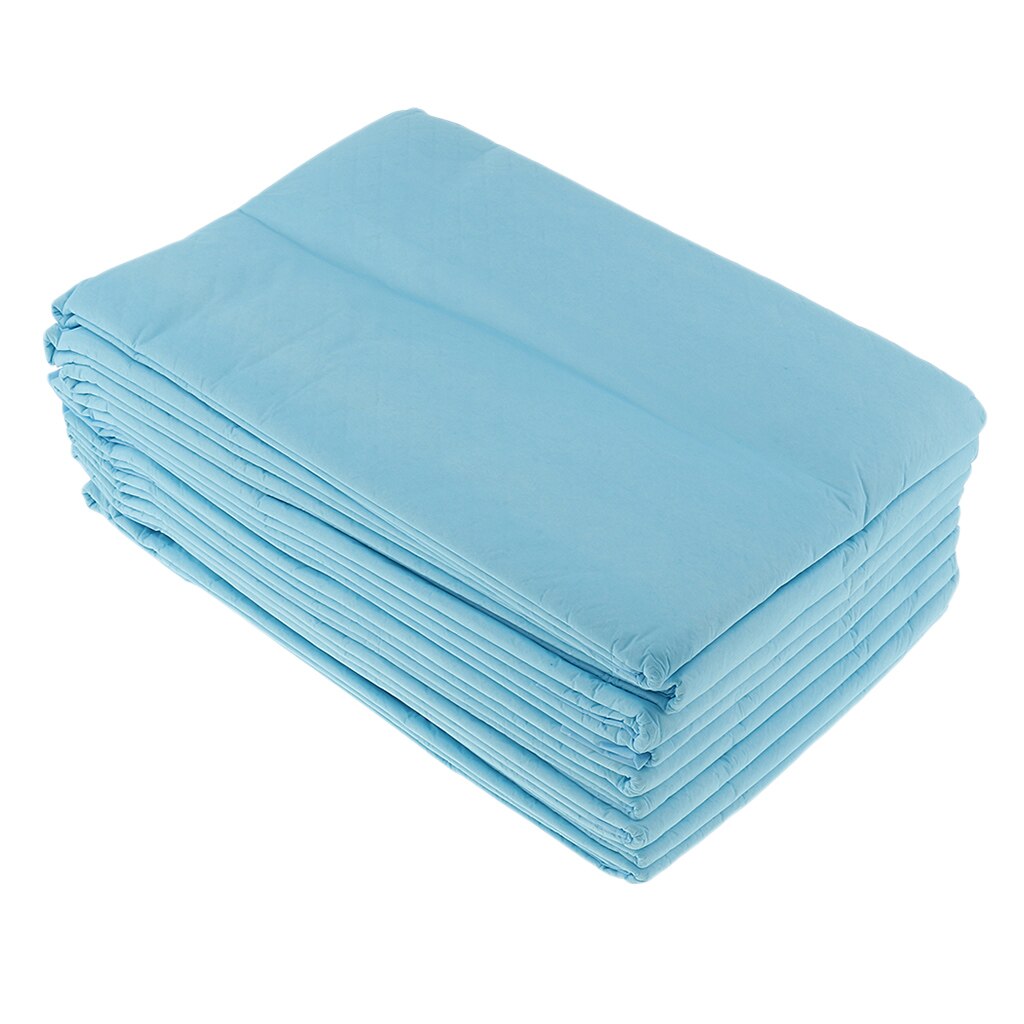 Disposable Incontinence Bed Pads Protection Sheet Mattress Covers Blue Waterproof Incontinence Protector Bed Wetting Mattress: 80x90cm