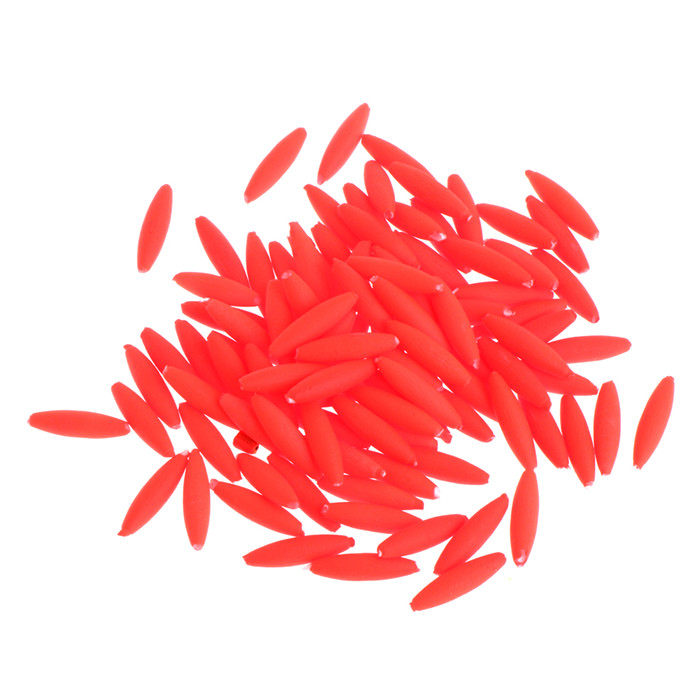 100Pc Fishing Float Bobber Floating Foam Oval Indicator Fish Accessories Tackle: Red