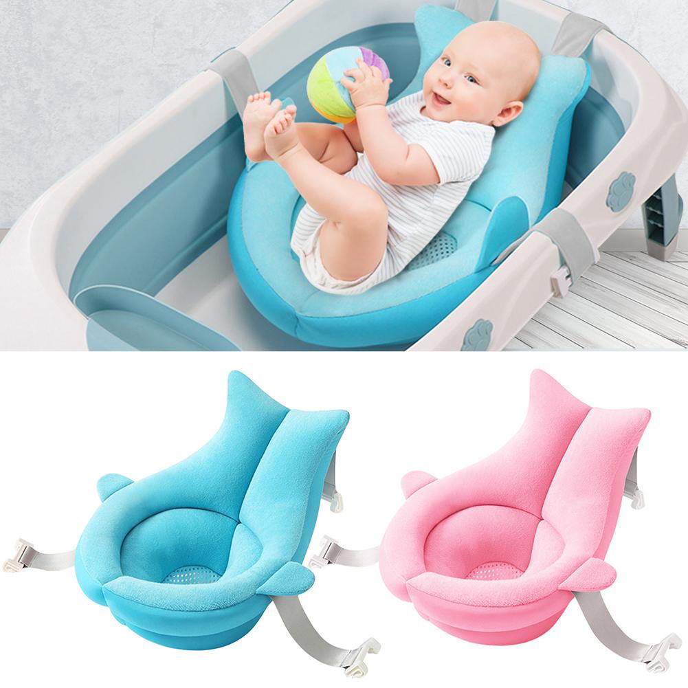 Infant Baby Bath Pad Non-Slip Bathtub Mat for Newborn Baby Shower Safety Seat
