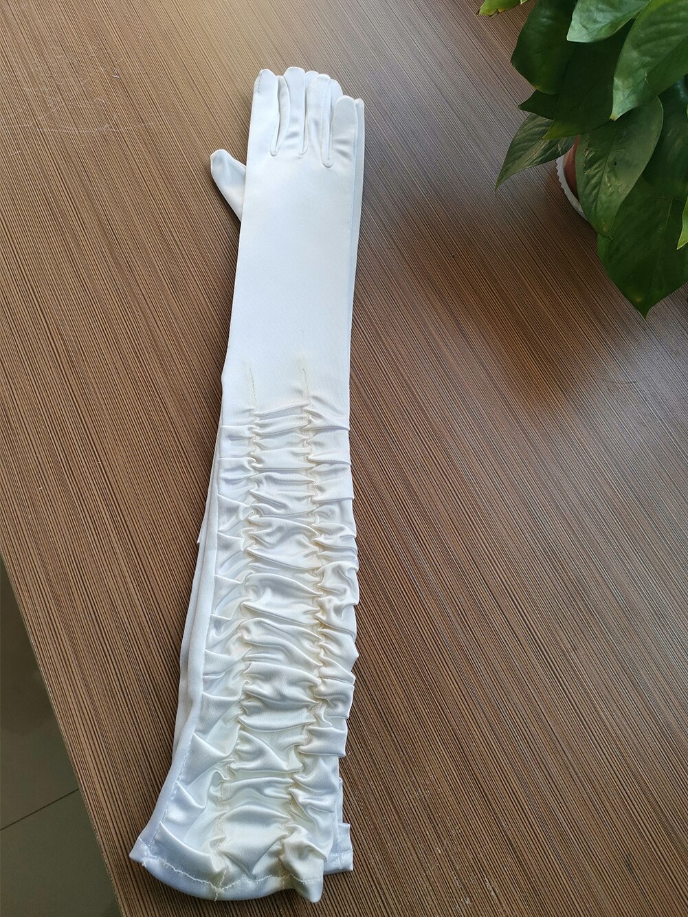 Wit of Ivoor Korte Bruiloft Handschoenen Vingerloze Bruids Handschoenen voor Vrouwen Bruid Rood Kant Handschoenen Luva De Noiva Bruiloft Accessoires: 4