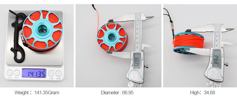 1.5/1.8cm dykning smb boj set ytmarkör signalrör dykrulle rullar boj undervattens dykutrustning dykning snorkling