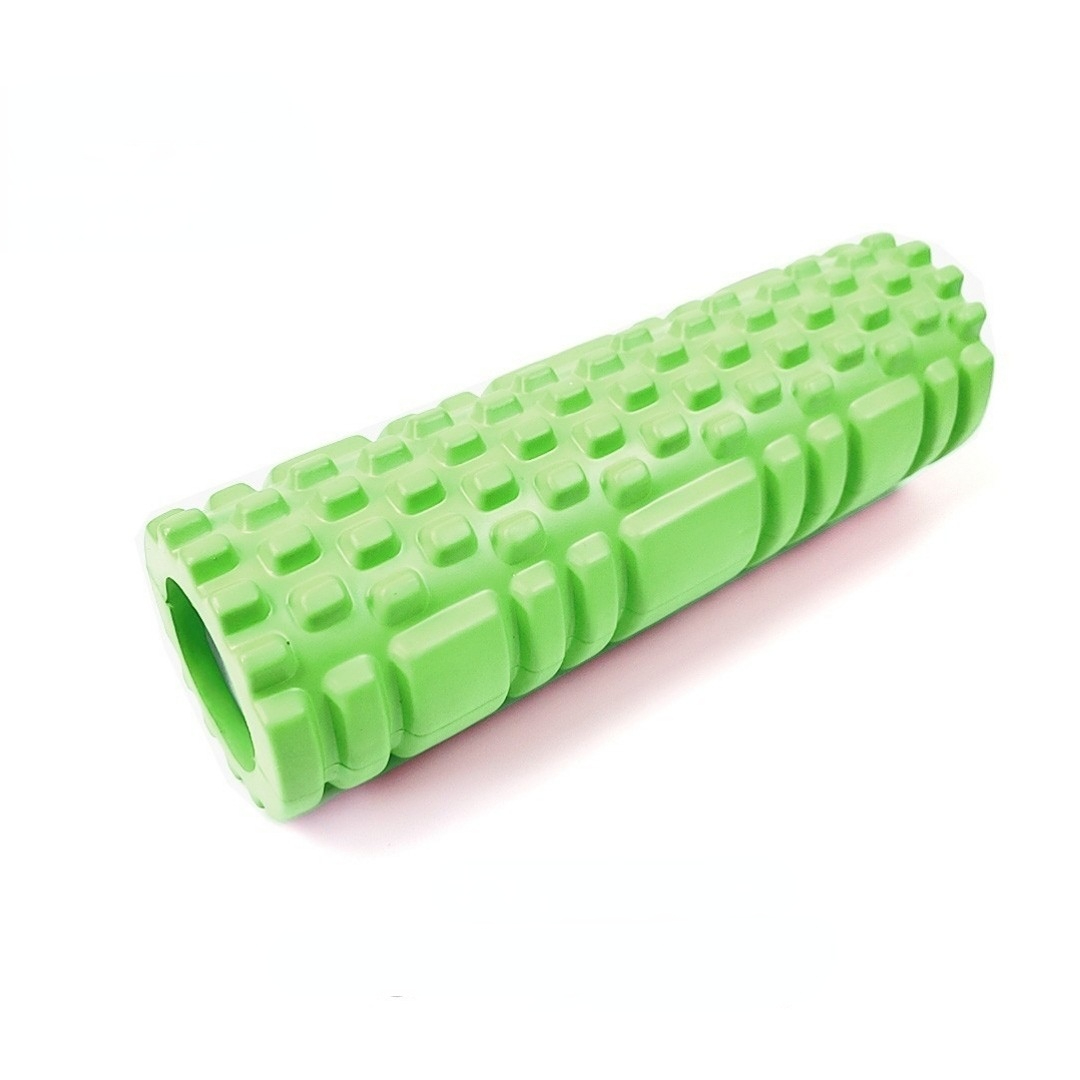 Yoga Kolom Schuim Fitness Spier Training Pilates Sport Massage Foam Roller Grid Triggerpoint Therapie Home Gym Oefening: green