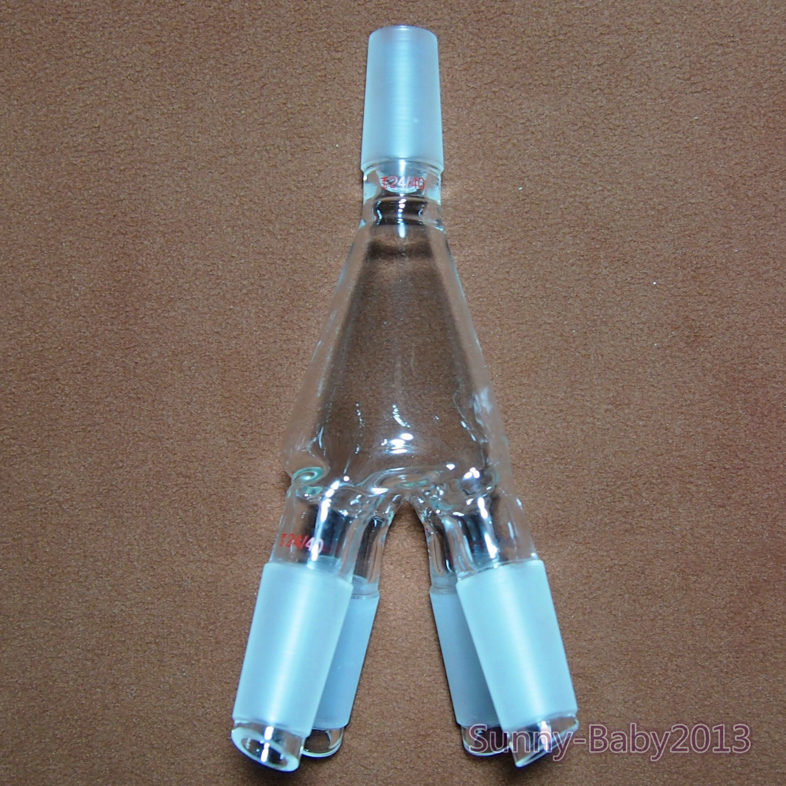 24/40,Glass Cow Distillation Receiver,Laboratory Vacuum Distribution Adapter