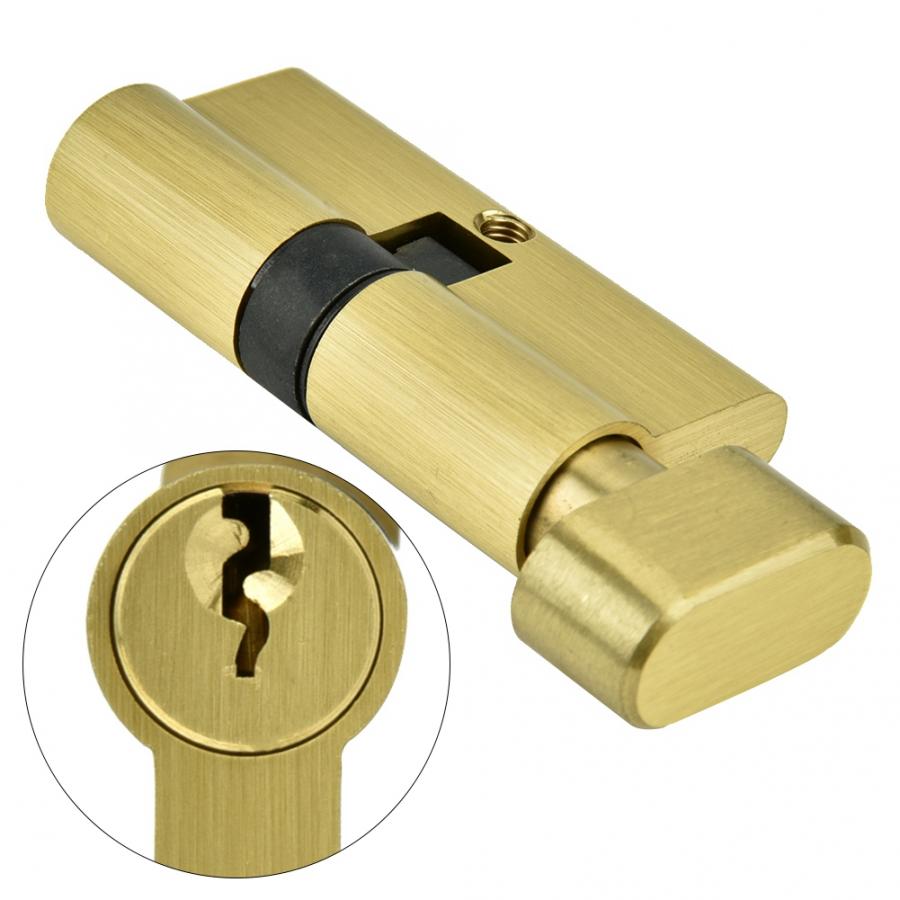 Cilindro de la cerradura de puerta del dormitorio del cilindro de la cerradura de 65mm de cobre con el cilindro de la cerradura de la puerta de las llaves