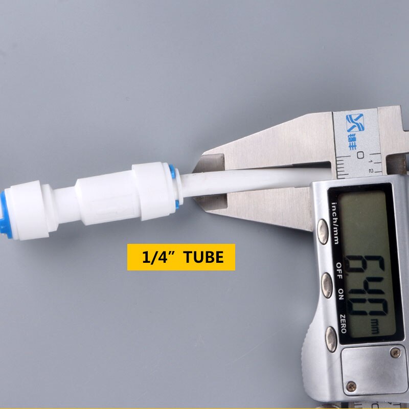 1/4''-1/4'' tube white check valve Straight-through 6.5MM joint Pipe connector of reverse osmosis system water purifier fittings