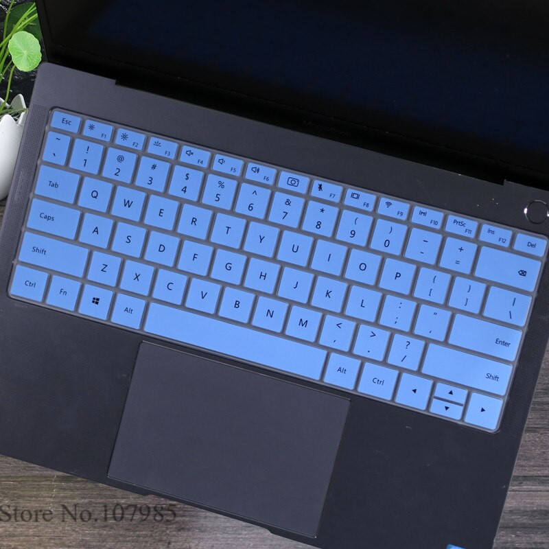 Silicone Laptop Keyboard Cover Skin Protector Film For Huawei MateBook D 15 AMD Ryzen 15.6 inch for Huawei Mate Book D15: Blue