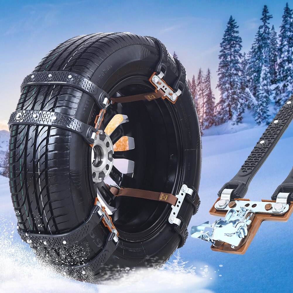 1PCS Car Snow Chains Universal Tendon Thickened Sand Snow Emergency Tires Special Auto Anti-skip Car Tire Security Chain