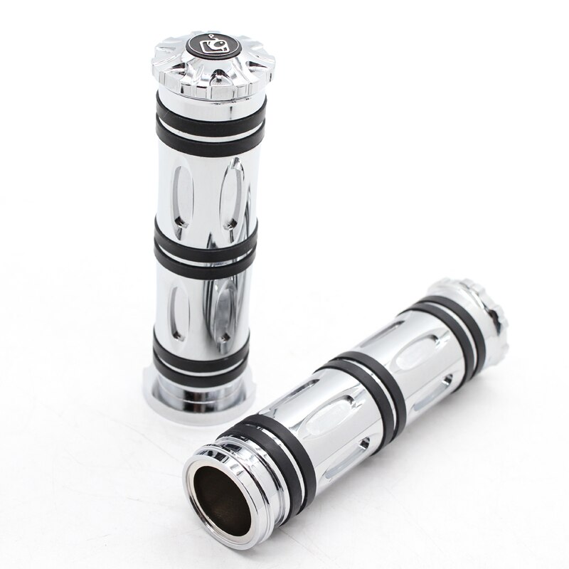 HDBUBALUS Empuñaduras de manillar de motocicleta de 1 pulgada para Harley Sportster Touring Dyna Softail Custom 1 par