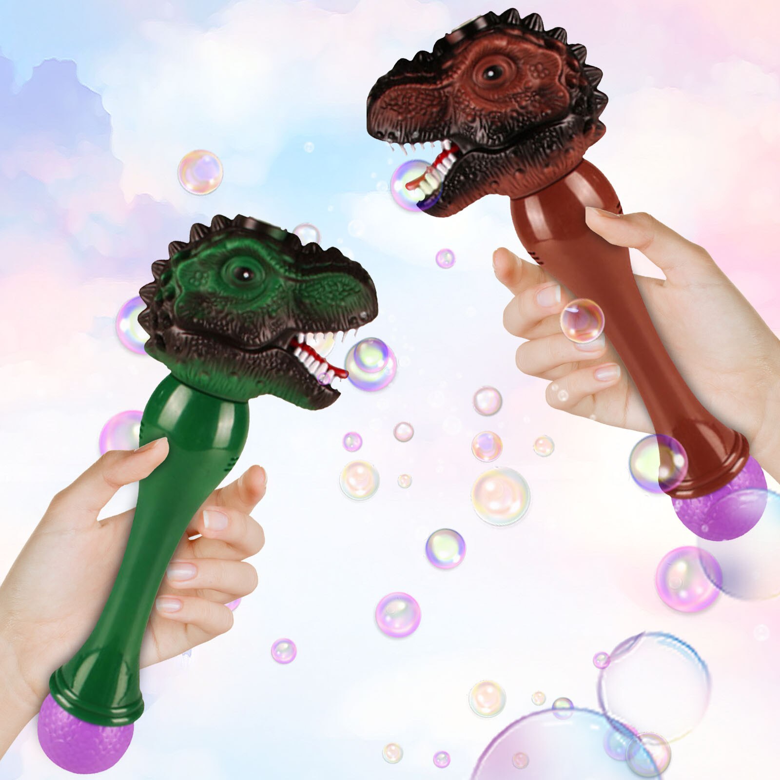 Automatische Bubble Machine Cartoon Dinosaurus Bubble Maker Blower Kinderen Kids Funny Magic Bubble Wand Outdoor Speelgoed Voor Party