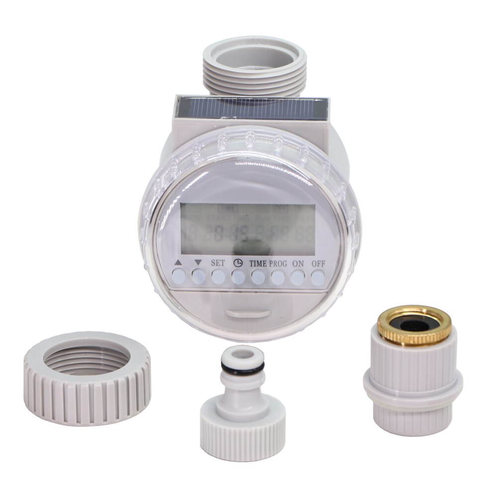Temporizador de riego de energía Solar para jardín, sistema de controlador de riego automático electrónico para invernadero, con goteo,