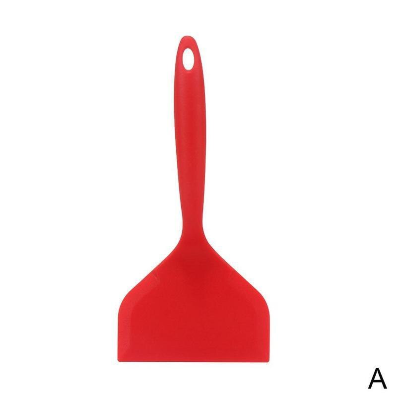 Non-stick Silicone Spatula Beef Meat Egg Kitchen Scraper Tools Cooking Pizza Wide Shovel Kitchen Ware Cooking Utensils R7F1: A