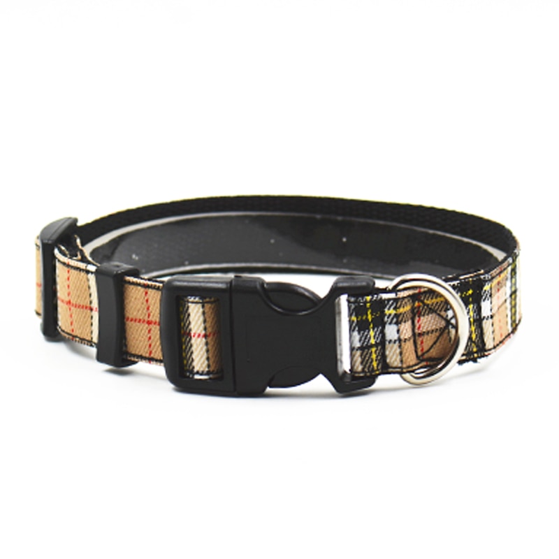 Halsband Riem Nylon Verstelbare Maat Voor Kleine En Middelgrote Honden S L Huisdier Kraag Lood Beige Rood Supply