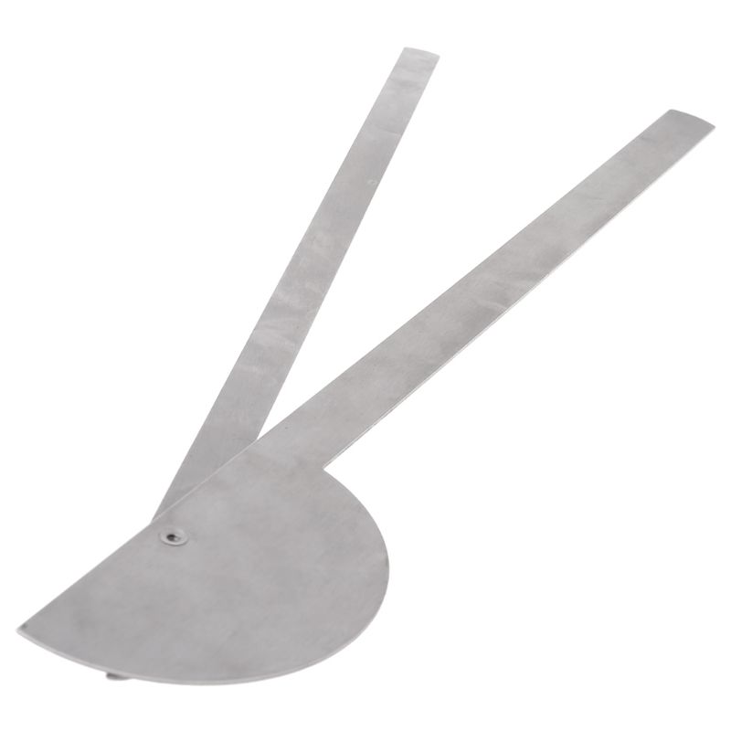 180 Degree Adjustable Protractor Stainless Steel Angle Ruler Measuring Tool