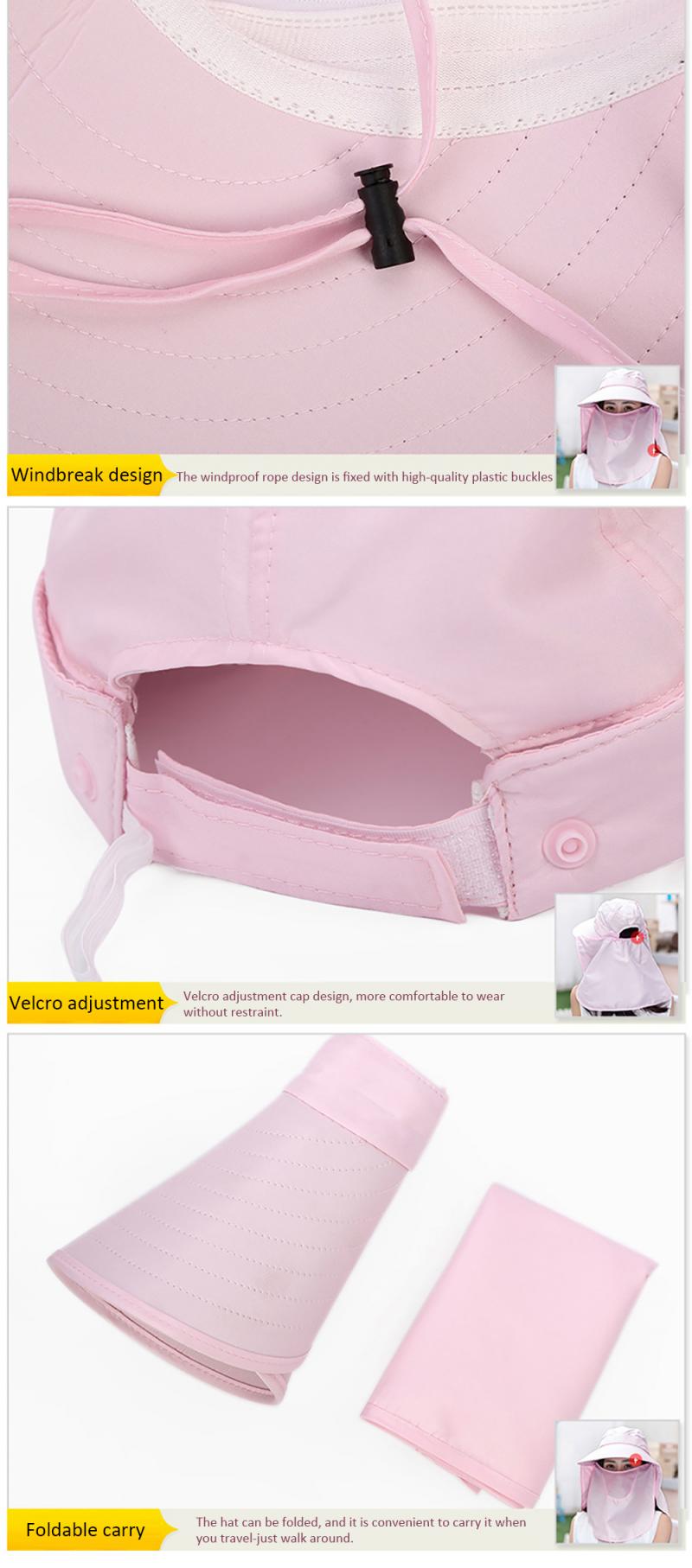 Utomhus sommar uv-säker helmask anti-uv visir skärmhatt solskyddande plast nylon skärm fiskekeps vandringsskydd