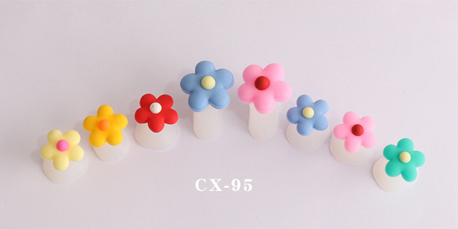 8pcs/lot Nail Silicone Finger Separator Japanese Fudge Manicure Pedicure Separator Nail Toe Separator Straighteners Care Tool: CX-95