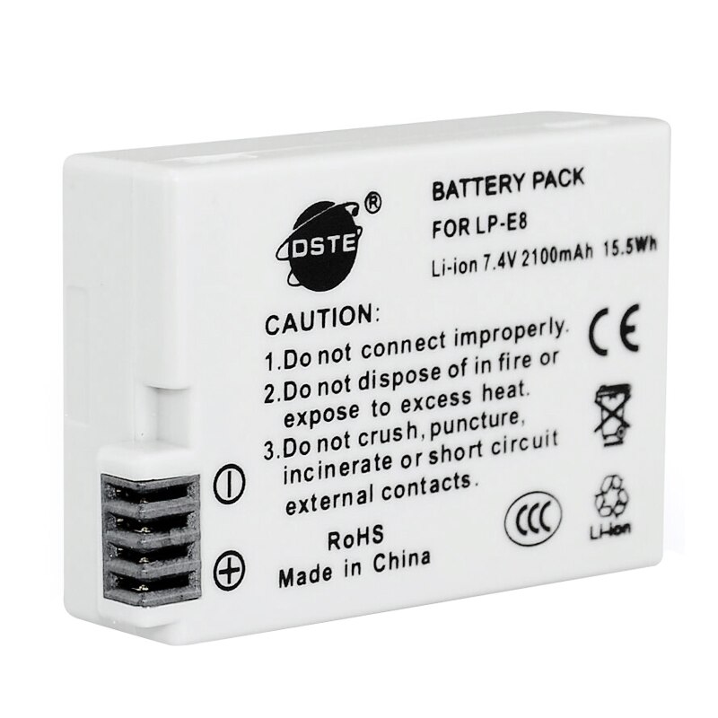 2/3 dste 2100 mah 7.4v lp -e8 digitaalikameran akku 1* laturi canon 550d 600d 650d 700d x4 x5 x6i x7i rebel  t2i t3i t4i t5i