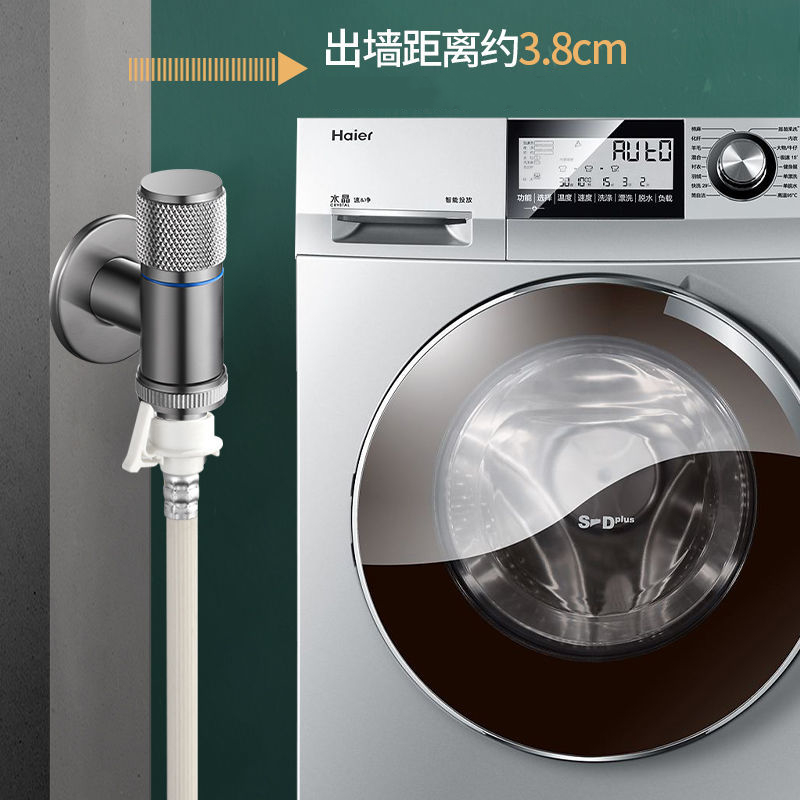 Wasmachine Kraan Hoek Ventiel Dweil Kraan Verchroomd Mat Zwart Goud Koud Water Uitlaat Massief Messing Tuin Bassin