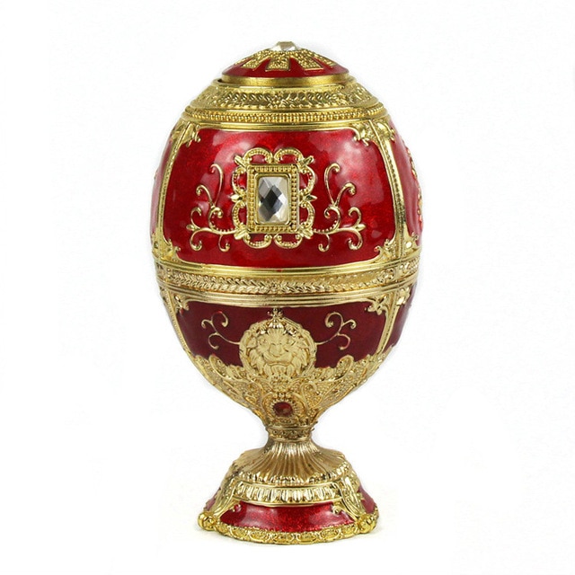 European Painting Ornaments Toothpick Box Castle Egg Shaped Toothpick Party