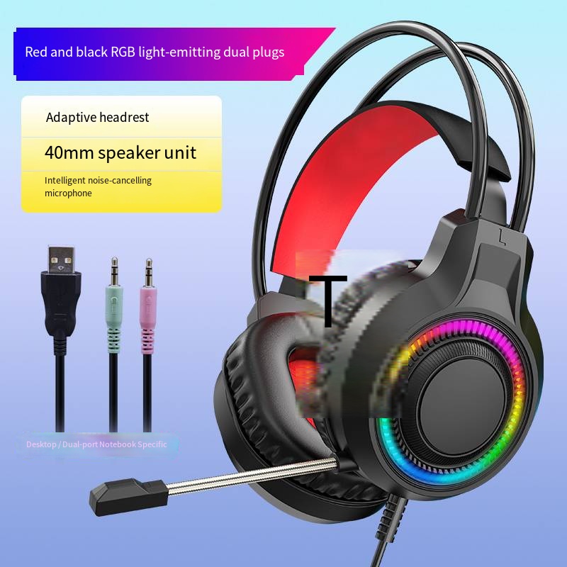 Fones de Ouvido com Fio USB O Element V6S 7.1 para Computadores de Mesa, com Microfone, Adequados para E-sports e Jogos: Default Title