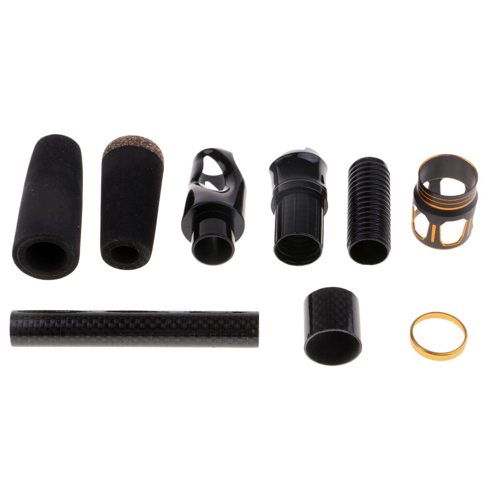 Black EVA Casting Spinning Fishing Rod Handle Grip with Reel Seat DIY Tackle Fishing