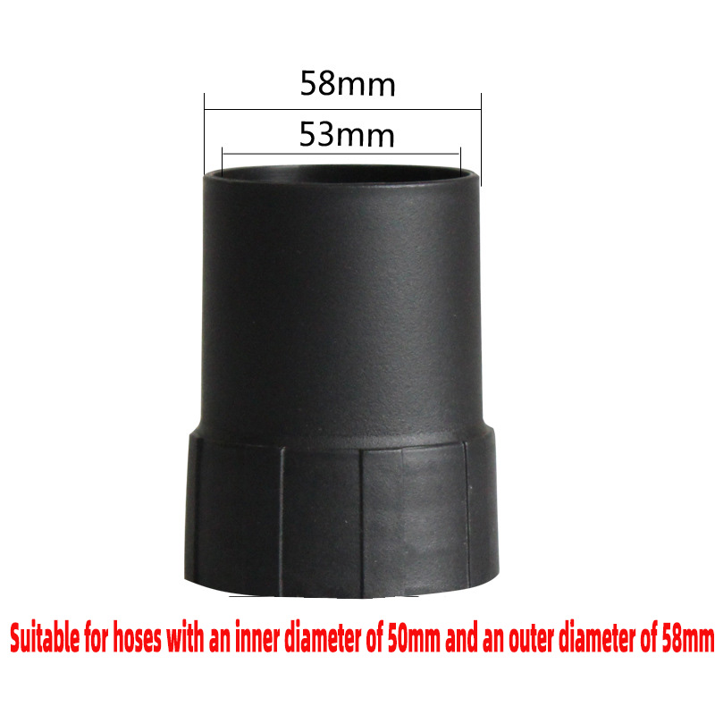 Industriële Stofzuiger Host Connector 53/58mm Sluit Slang Adapter En Host Voor Draad Slang 50mm/58mm Stofzuiger Onderdelen