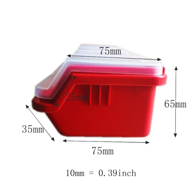 Plastic Tools Storage Box with Cover Parts Screw Toolbox Case Components Sorting HX6D